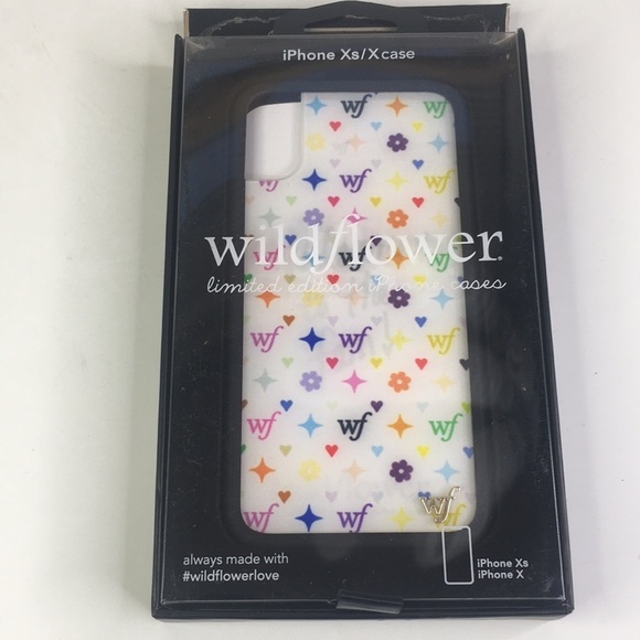 New Wildflower Monogram iPhone Xs/X case WF Logo White - Picture 1 of 5